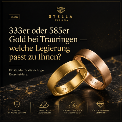 333er oder 585er Gold bei Trauringen...