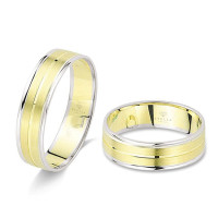 2 x Trauringe 585 WG/GG 14 Karat Hochzei gallery