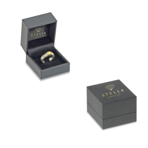 Damen 585(14K) Diamantring Spannring Weißgold 0,25 carat Ehering Verlobungsring