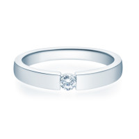 Damen 585er Verlobungsring Weißgol gallery