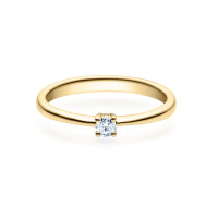Damen Diamantring 375er Gelbgold Spannri gallery