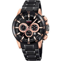 Festina Unisex Erwachsene Chronograph Quarz Smart Watch Armbanduhr mit Edelstahl Armband F20354/1