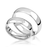 925er Silber (rhodiniert) Partnerringe 3