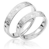 925er Silber (rhodiniert) Partnerringe P gallery