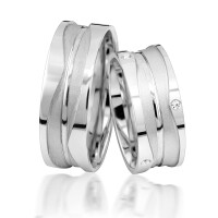 925er Silber (rhodiniert) Partnerringe P gallery