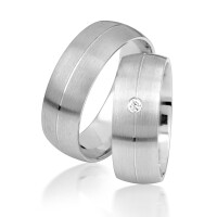 925er Silber (rhodiniert) Partnerringe P gallery