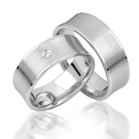 925er Silber (rhodiniert) Partnerringe P gallery