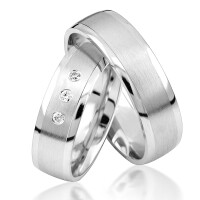 925er Silber (rhodiniert) Partnerringe P gallery