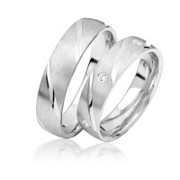 925er Silber (rhodiniert) Partnerringe P gallery