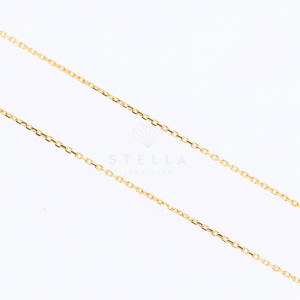 Damen Halskette mit Buchstaben Anhänger Gold 585 Namensanhänger Kette 14 Karat