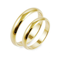 2 x Klassische Trauringe 585er Gelbgold  gallery