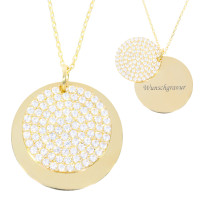 585er Collierkette Gravurplatte Rund Gol gallery