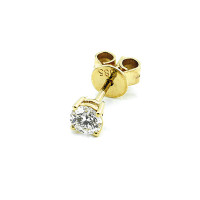 585er Gelbgold Diamanten Ohrstecker 4er Krappe 6