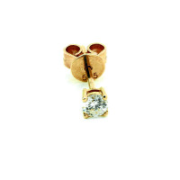Paar 585er Gelbgold Diamanten Ohrstecker 4er Krappe...