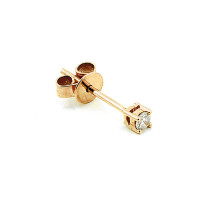 Paar 585er Rotgold Diamanten Ohrstecker 4er Krappe...