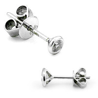 585er Wei&szlig;gold Diamanten Ohrstecker...