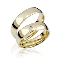 2 xTrauringe GG 375 Hochzeitsringe Verlobungsringe Eheringe 