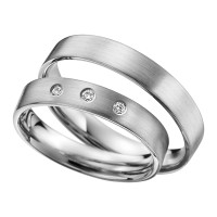 2 x Platin Trauringe Hochzeitsringe Verl productbox