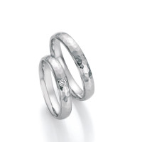2 x Edelstahl Trauringe Brillant 0,040ct gallery
