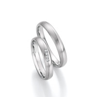 2 x Edelstahl Trauringe 4 x Brillant 0,0 gallery