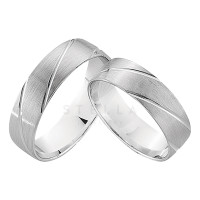 2 x 333 Weissgold Trauringe Hochzeitsrin gallery