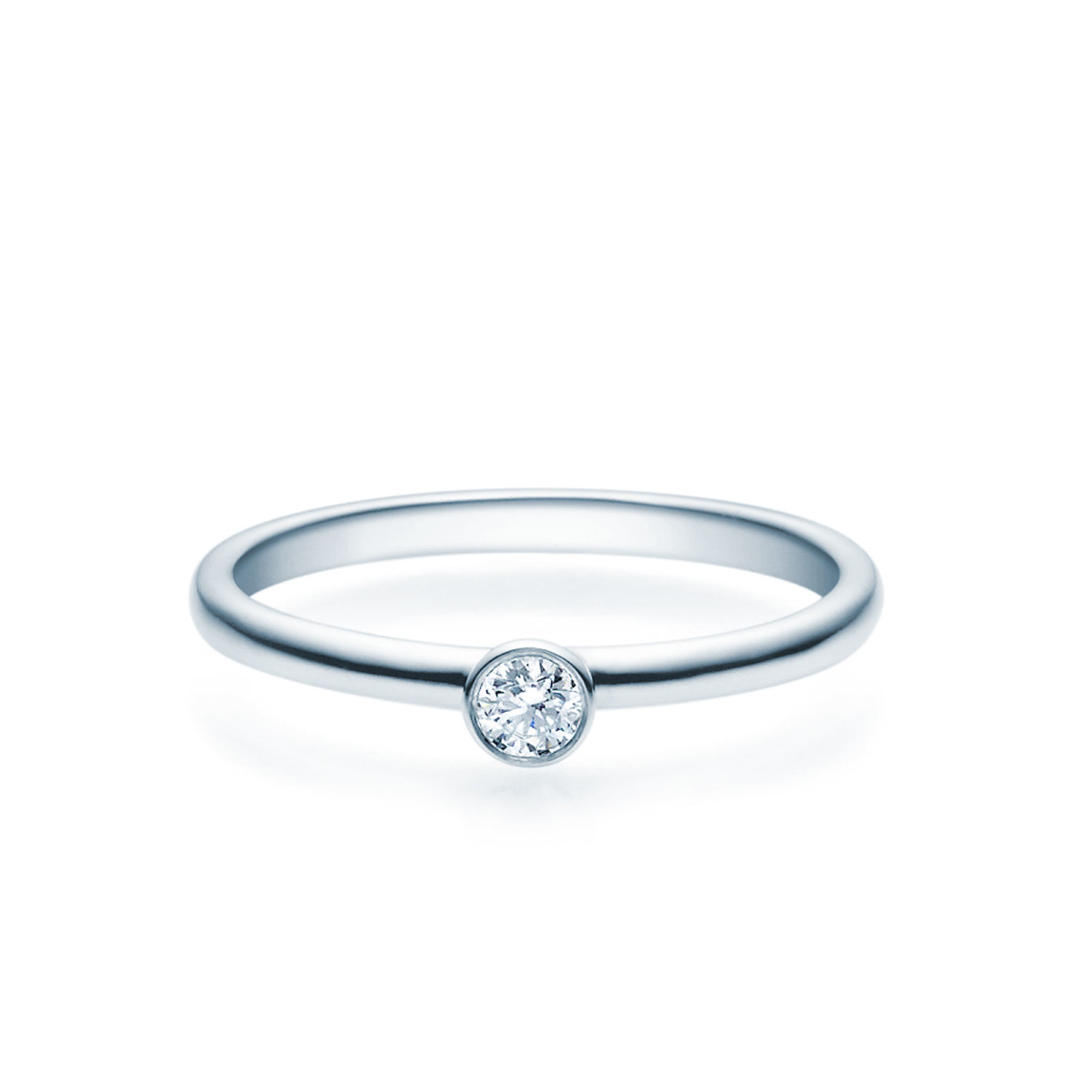 Verlobungsring 585(14K) Diamantring Weißgold...