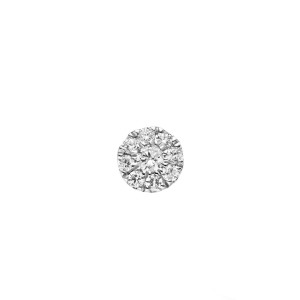 Diamonds Ohrstecker Solitaire Platin 950 Ohrringe 18-Brillanten ca.0,200ct.