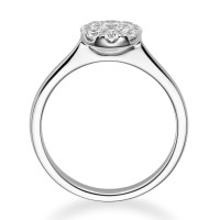 Verlobungsring 750er Weißgold Diamantring 0,150ct.Illu