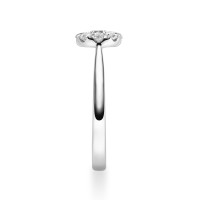 Verlobungsring Platin 950 Diamantring 0,150ct.Illusion Fassu