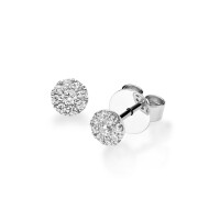 750er Gold Solitaire Ohrstecker 18 x Brillanten ca. 0,20ct 3