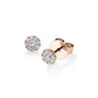 750er Gold Solitaire Ohrstecker 18 x Brillanten ca. 0,20ct 4