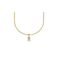 Damen Collier 585er Diamant 42cm Gold Kette Schmuck Kettenan
