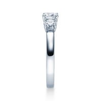 Verlobungsring 585er Weißgold Diamantring Krappenfassu