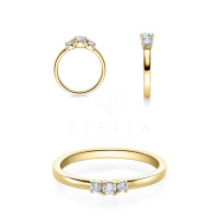 Verlobungsring 585er Gelbgold Diamantrin gallery