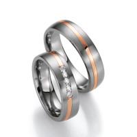 2 x Trauringe mit Diamant - White Style  gallery