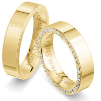 585er Trauringe mit Diamant Paarpreis- F gallery