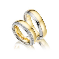 Trauringe mit Diamant 585er Gelbgold PAA gallery