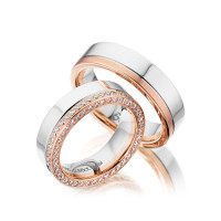 PAARPREIS Trauringe mit Diamant 585er Go gallery