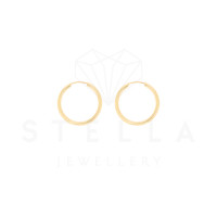 Paar Creolen Gelbgold 585er Gold gallery 9_2nd