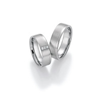 2 x Trauringe mit Diamant - White Style  gallery