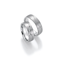 2 x Trauringe mit Diamant - White Style  gallery