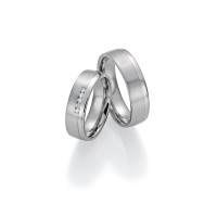 2 x Trauringe mit Diamant - White Style  gallery