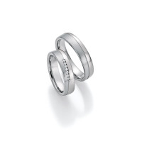 2 x Trauringe mit Diamant - White Style  gallery
