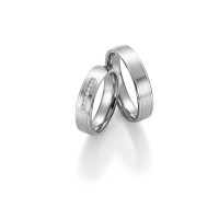 2 x Trauringe mit Diamant - White Style  gallery