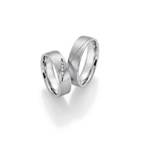 2 x Trauringe mit Diamant - White Style  gallery