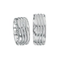 2 x Silberringe mit Diamant - EC84 Silve gallery