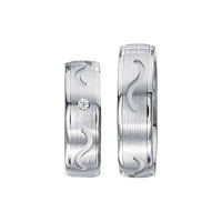 2 x Silberringe mit Diamant - EC84 Silve gallery