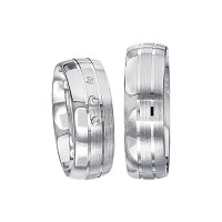 2 x Silberringe mit Diamant - EC84 Silve gallery