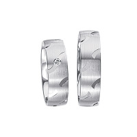 2 x Silberringe mit Diamant - EC84 Silve gallery