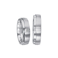 2 x Silberringe mit Diamant - EC84 Silve gallery